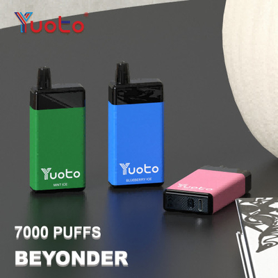 Original Yuoto Disposable Vape Beyonder 7000 Puffs Rechargeable Mesh Coil 15 Flavors Original