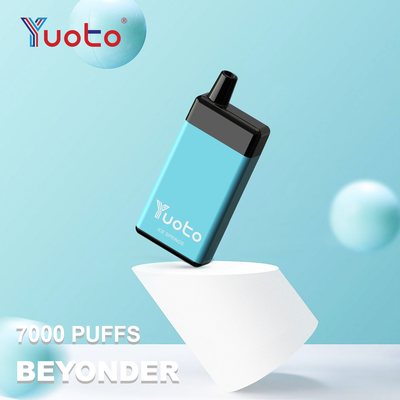 Original Yuoto Disposable Vape Beyonder 7000 Puffs Rechargeable Mesh Coil 15 Flavors Original