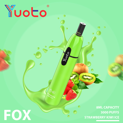 Unique Yuoto Fox 3000 Puffs Disposable Vape E Cigarette Good Taste