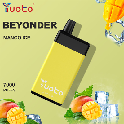 Yuoto Beyonder 7000 Puffs Disposable Vape Pen Pod Mesh Coil Rechargeable E Cigarettes