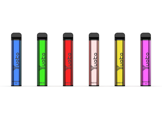 All Collor 2500 Puffs Disposable Vape With Plastic Construction