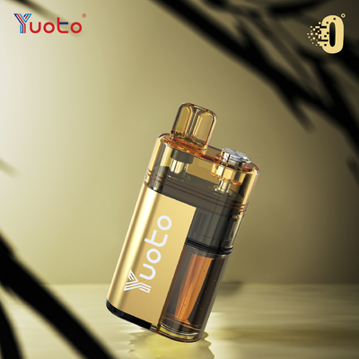 Adjustable Airflow YUOTO Disposable Vape with 10-12W Wattage and 0% Nicotine Strength