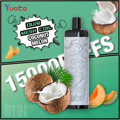 Rechargeable Yuoto DIGI 15000 Puffs Double Mesh Coil Vape 22 Flavors