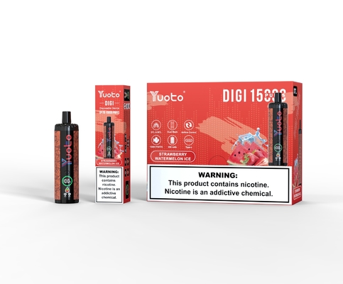 Yuoto DIGI 15000 Puffs Daul Mesh Coil Vape LED Screen Battery Fuellevel
