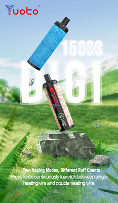 Yuoto Disposable Vape Digi 15000 Puffs Rechargeable Dual Mesh 23 flavor