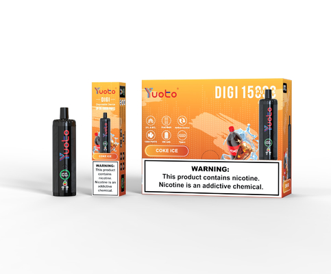 Yuoto DIGI 15000 Puffs Daul Mesh Coil Vape Disposbale Vape with display screen