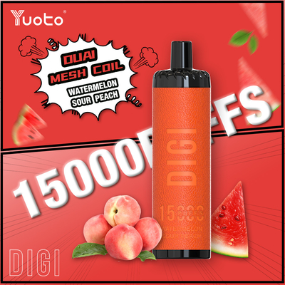 Yuoto DIGI 15000 Puffs Daul Mesh Coil Vape Disposbale Vape with display screen