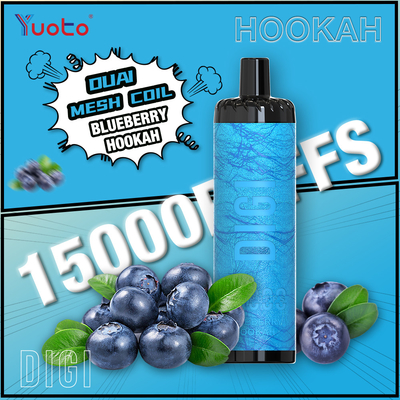 YUOTO Manufacturer DIGI 15000 Puffs Daul Mesh Coil Vape Adjustable Air Flow MTL and DTL