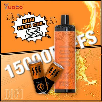 YUOTO Manufacturer DIGI 15000 Puffs Daul Mesh Coil Vape Adjustable Air Flow MTL and DTL