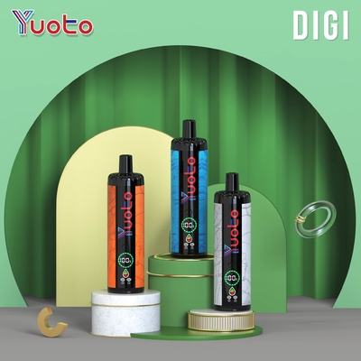 YUOTO Disposable Vape Plastic AL DualMesh Coil 15000 puffs  850mAh Adjustable Airflow 23 Flavors