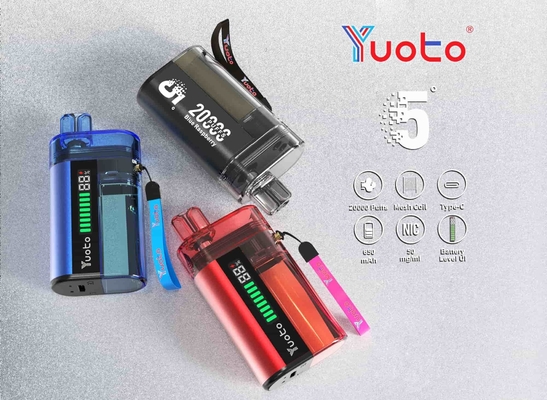 Adjustable Airflow YUOTO Disposable Vape with 850mAh Battery Capacity and 10-12W Wattage