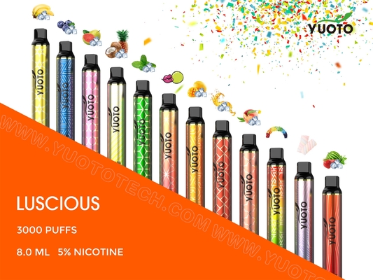 Luscious YUOTO Disposable Vape , 3000 puffs  Disposable Pod Device