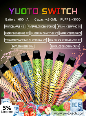 No leaking 3000 Puffs Disposable Vape Pod With Big Battery 1650mAh