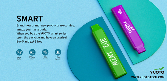 Yuoto Smart Orignal Vape 600 Puffs 350 MAh Battery Capacity