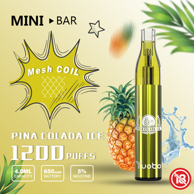 MiniBar 1200 Puff YUOTO Disposable Vape Concentration 50mg/ml