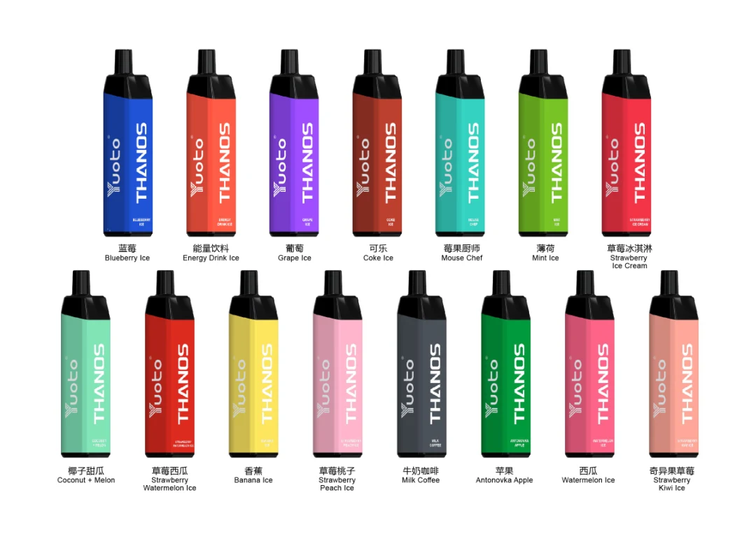 Yuoto Thanos 5000 Puffs Rechargeable Mesh Coil 15 Flavors Original Yuoto Disposable Vape