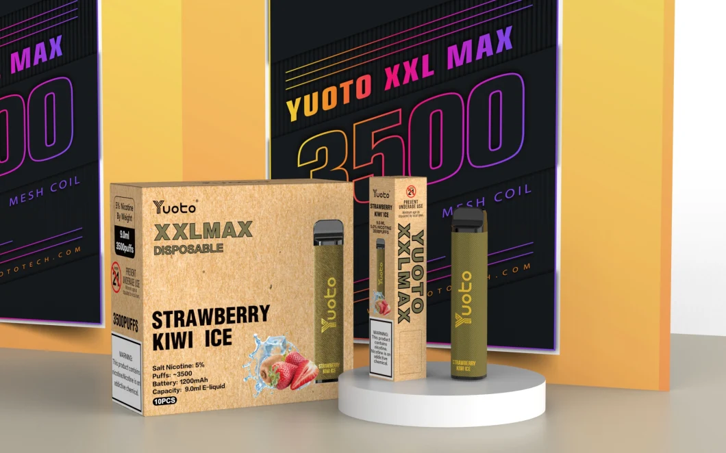 New 16 Flavors Yuoto XXL Max 3500 Puffs 9.0ml E Juice 1200mAh Battery Mesh Coil Wholesale I Vape