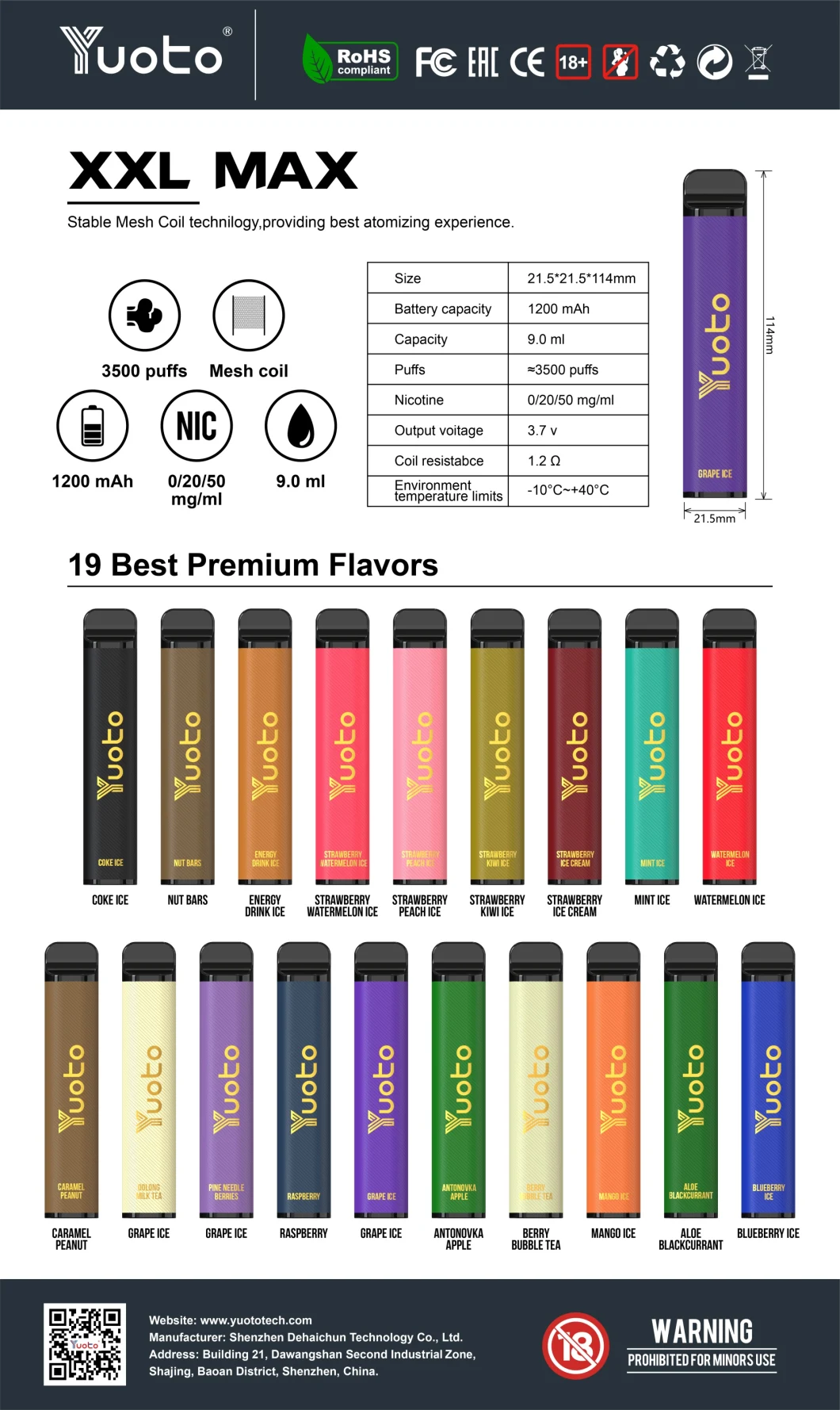 Wholesale Disposable Pod 3500 Puffs I Vape Yuoto Custom Vaporizer E Cigarette Price Shisha Vape Pen