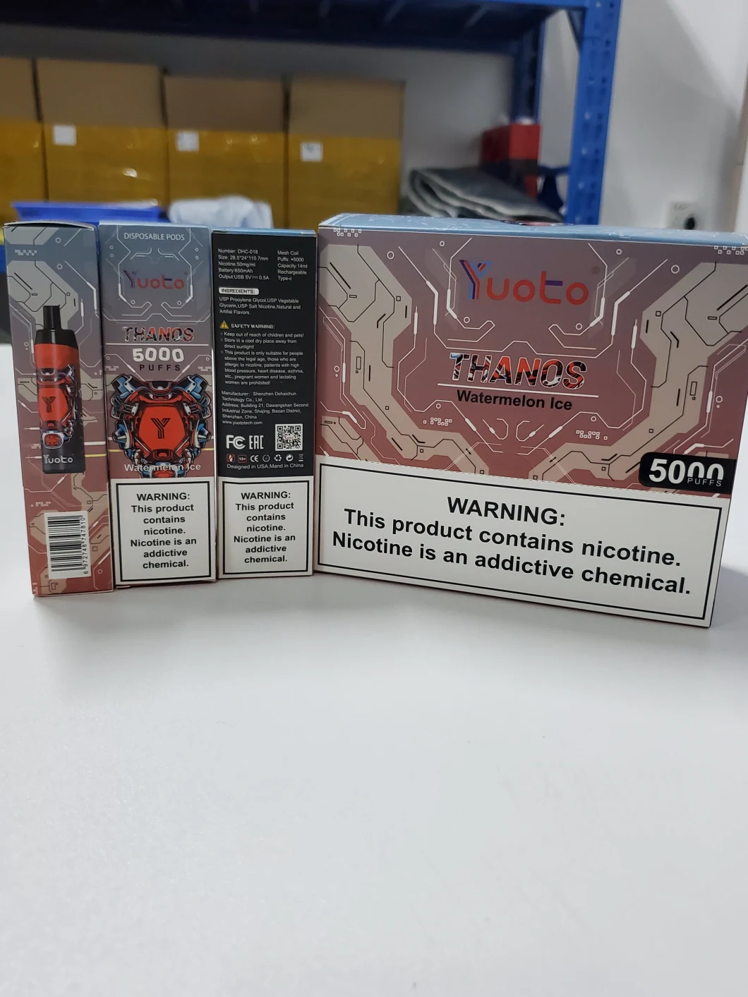 650mAh Battery Mesh Coil 14ml E-Liquid Rechargeable Yuoto Thanos 5000 Puffs Ecigarette Disposable Vape