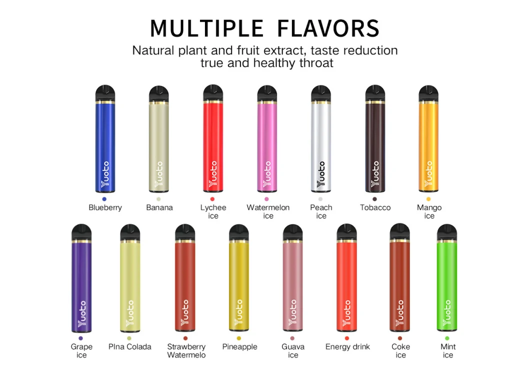 Yuoto Disposable Vape Pen 5ml 1500 Puffs Mix Taste